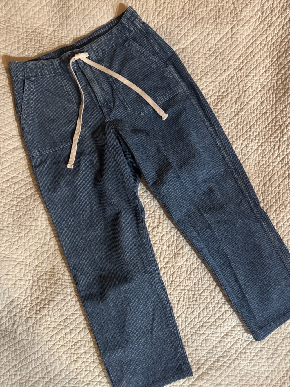 J. Crew Navy Corduroy Drawstring Pants